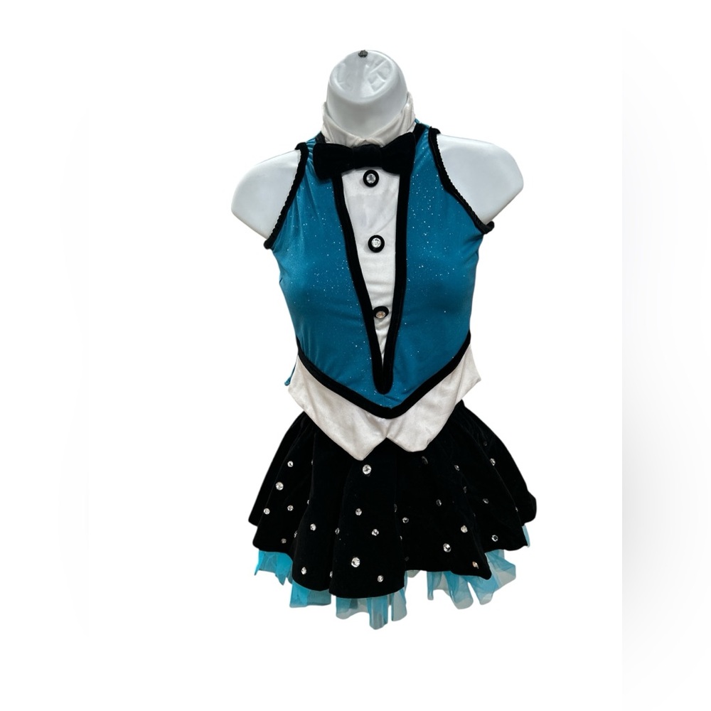 Art Stone Child’s  Blue and Black Tuxedo Dance Costume